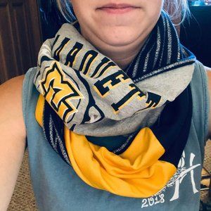 Marquette University t-shirt scarf